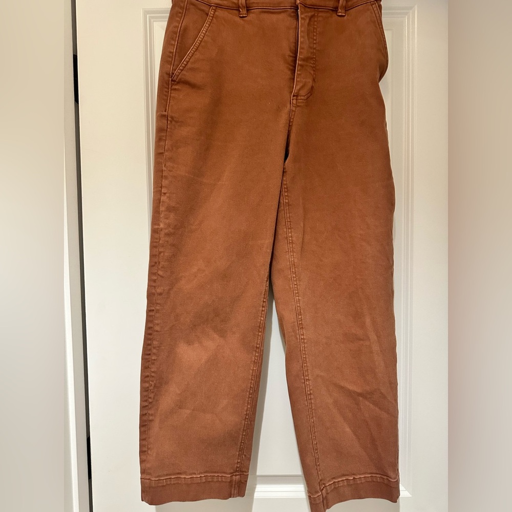 Everlane Copper Brown Cropped Pants Size 10